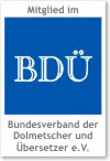 Georg and Suzanne Eisenmann are members of the BD; the German Federal Association of Translators